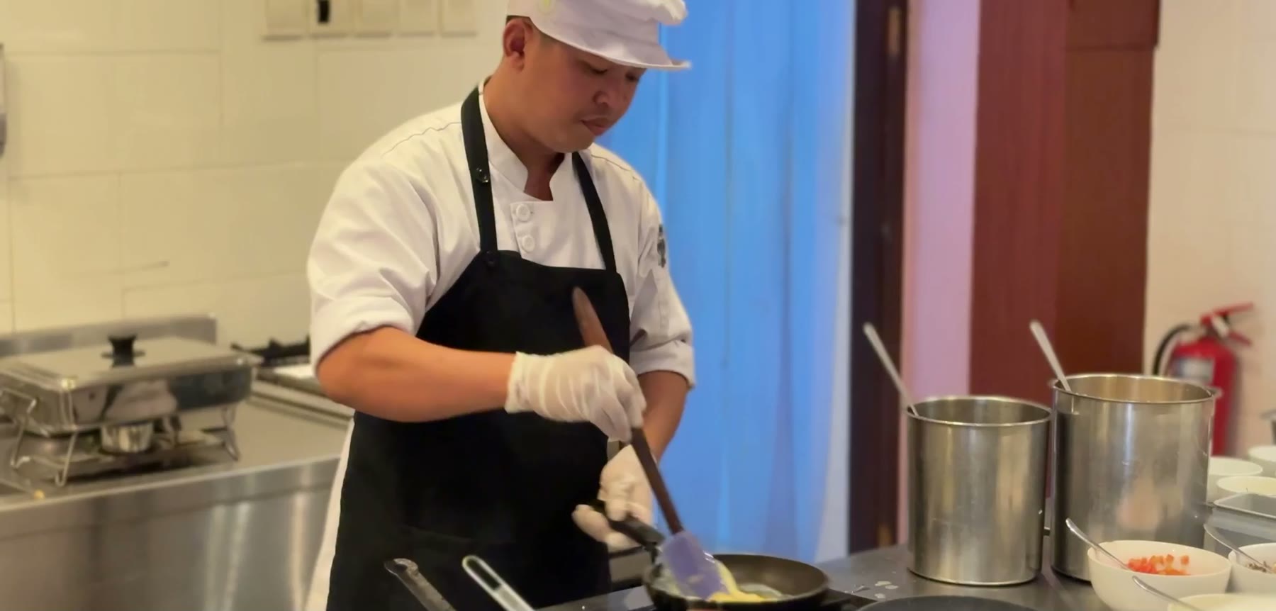 Chef at work in the kitchen