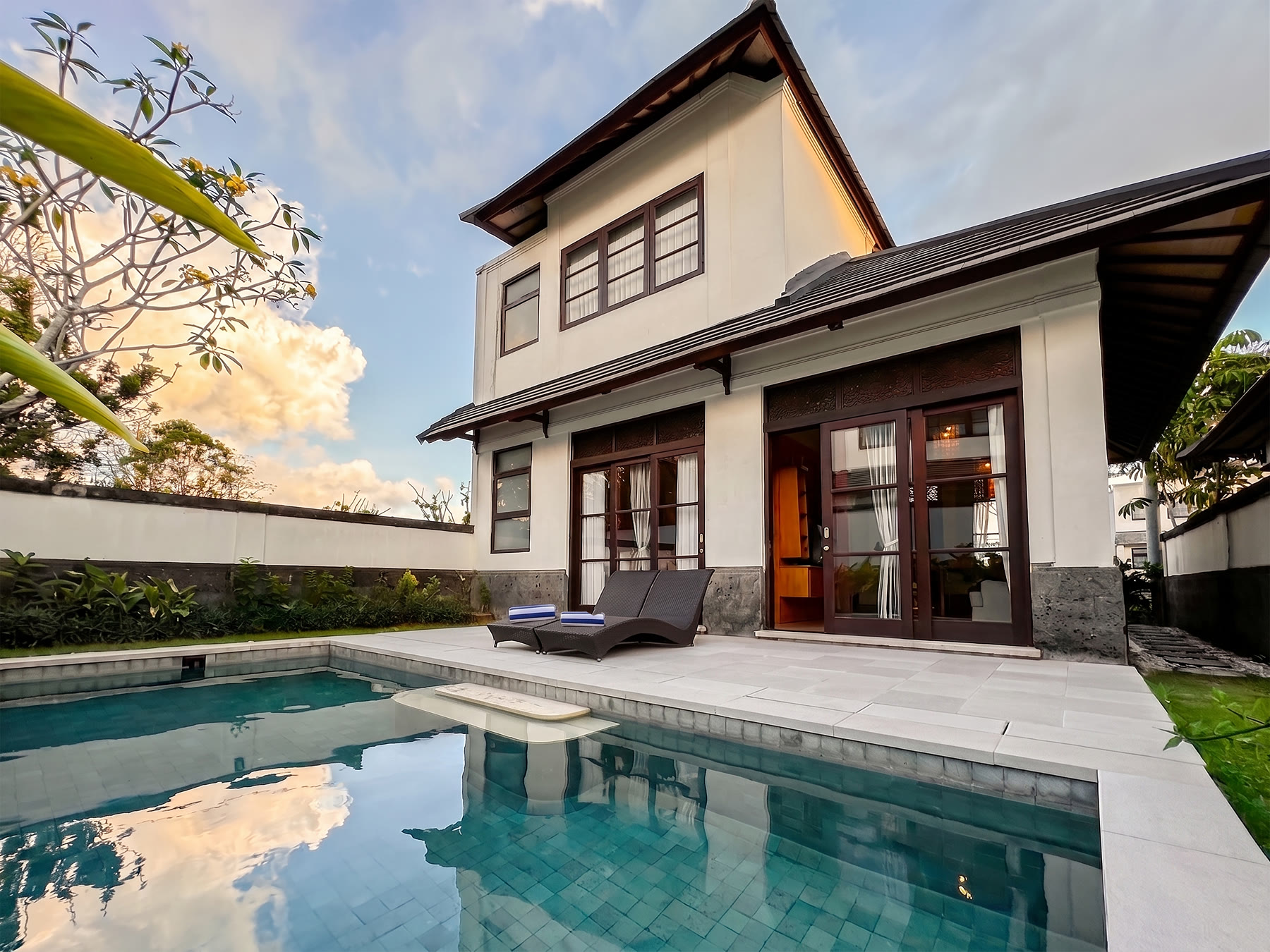 Villa with a private pool and terrace