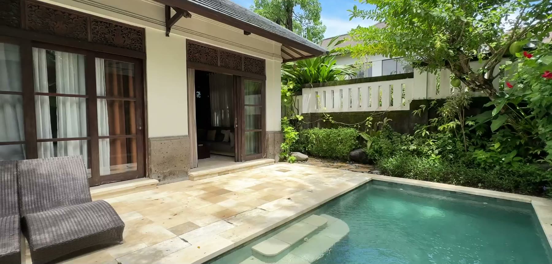Private villa and pool