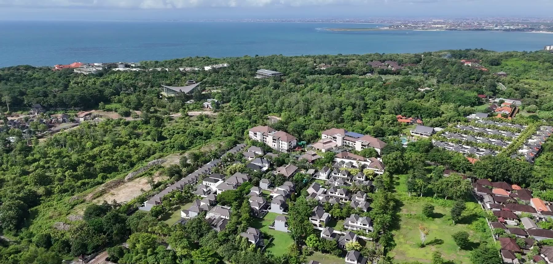 The compound above Jimbaran Bay
